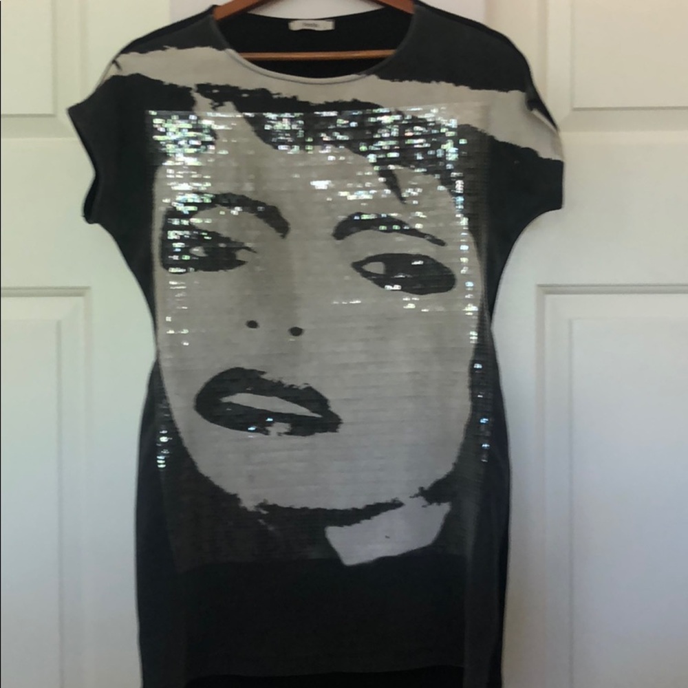 Vintage Sequin Super Mini Dress